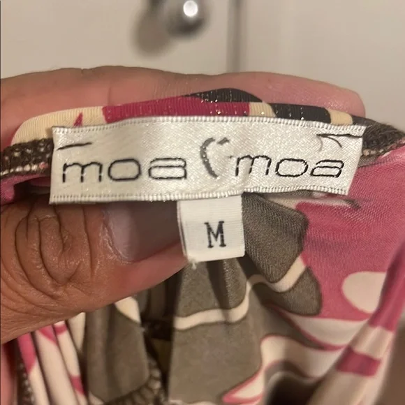 Moa Moa Pink and Brown Patterned Top - Picture 4 of 4